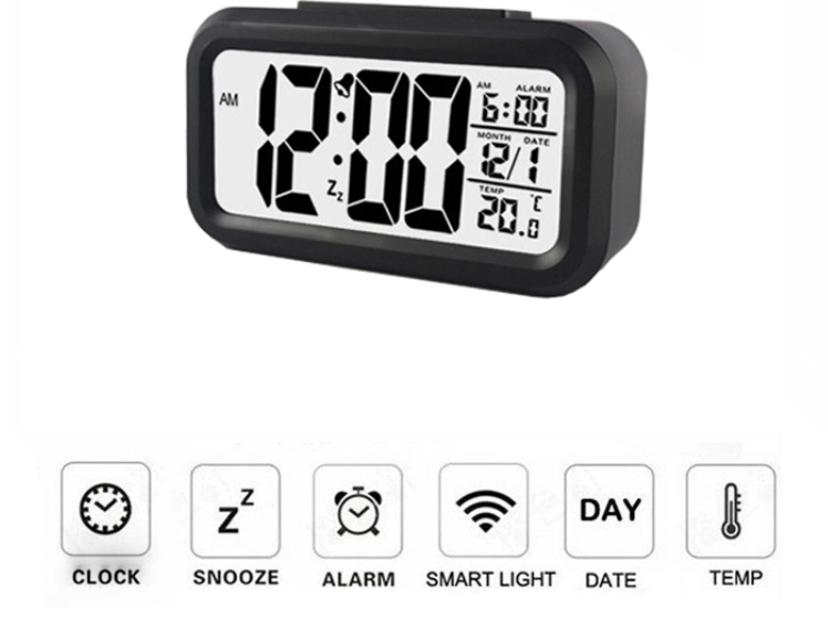 Настольные цифровые светодиодные часы с будильником СХ-801 - фото 6 - id-p118567800