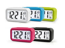Настольные цифровые светодиодные часы с будильником СХ-801