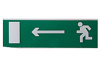 Сменное табло "Направление к эвакуационному выходу налево" зеленый фон для "Топаз" TDM
