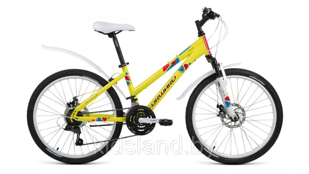 Велосипед Forward Iris Disc 24 2.0" (желтый) - фото 1 - id-p118617897