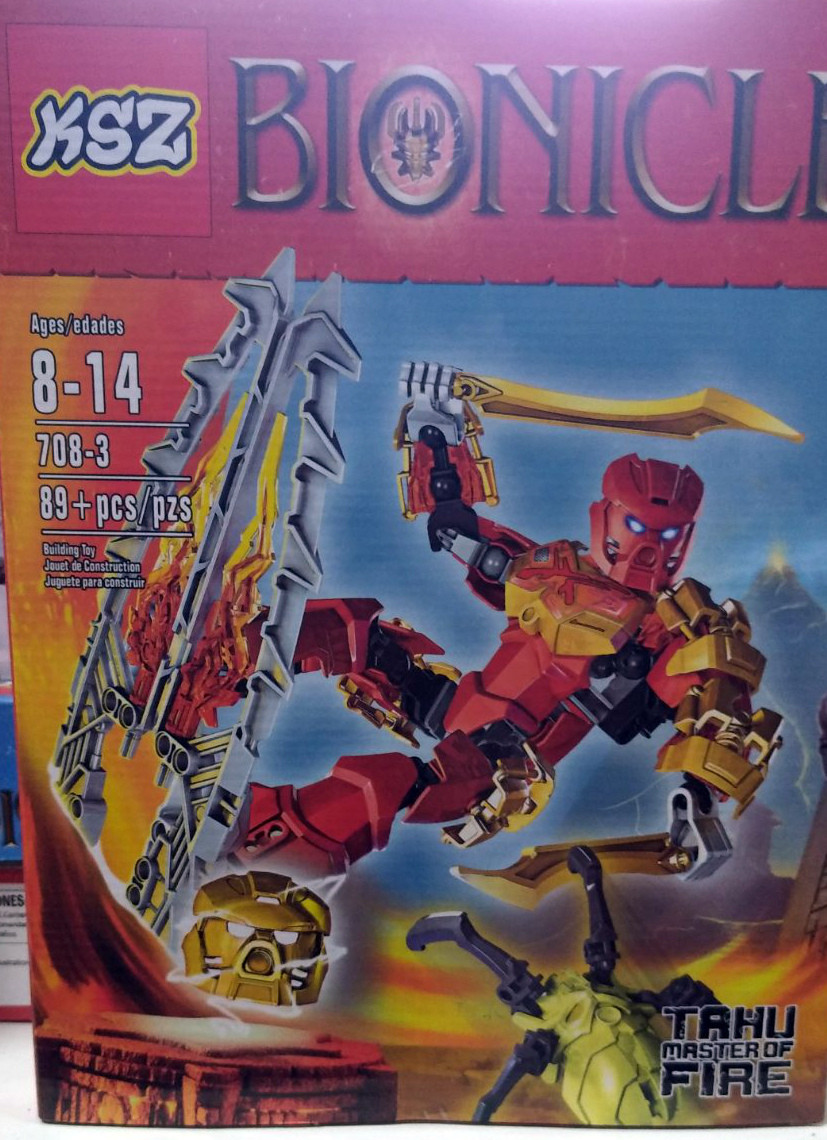 Конструктор Bionicle KSZ 708-3 Таху - Повелитель Огня - фото 2 - id-p118619598