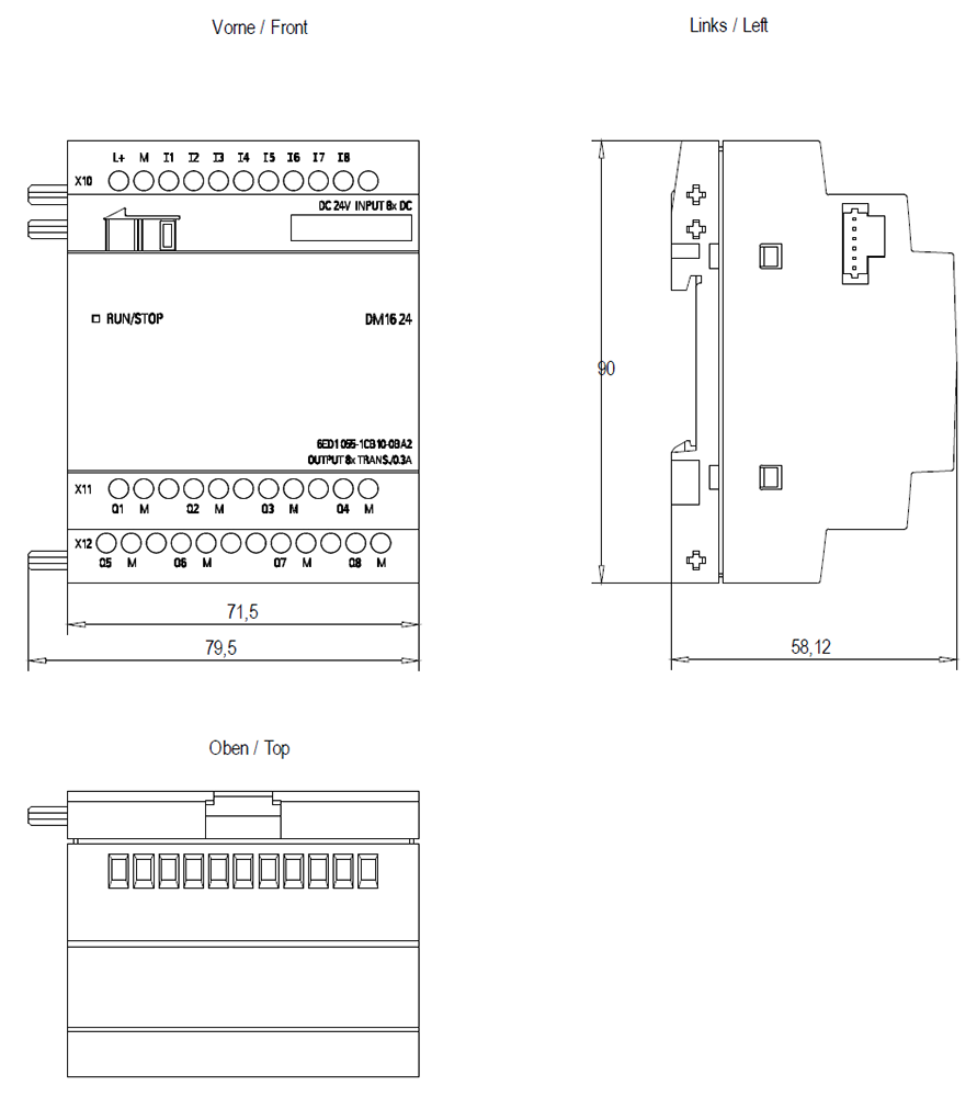 Siemens 6ED1055-1CB10-0BA2 LOGO DM16 24 Модуль расширения =24 В/=24 В/транзисторные, 8 DI/8 DO - фото 2 - id-p116773416