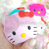 Вибрирующая силиконовая щетка для нежной очистки кожи лица Kitty Foreo Luna Нежно розовая