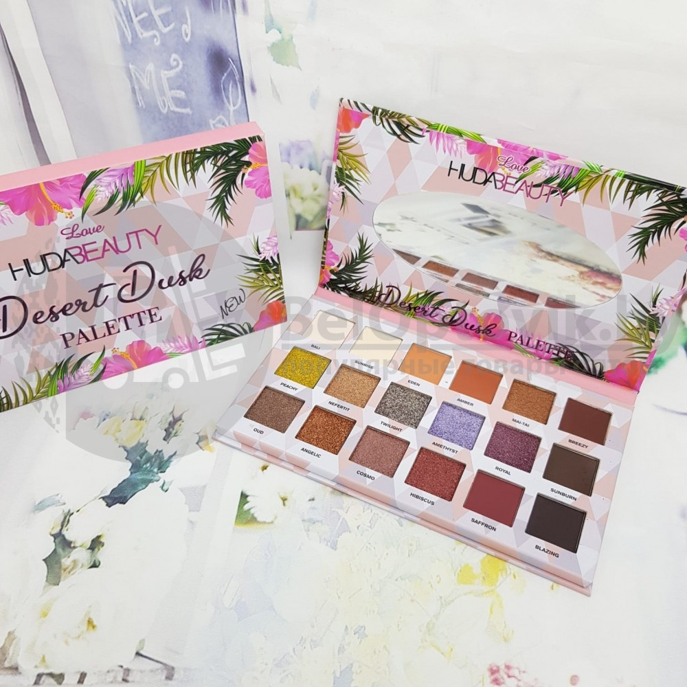 Палетка теней Huda Beauty Desert Dusr - фото 5 - id-p118658288