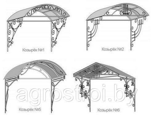 Козырьки (навесы). - фото 4 - id-p6567960