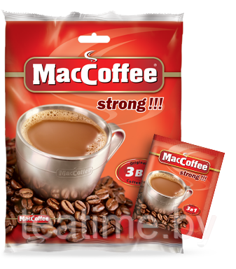 Кофейный напиток MacCoffee MAX Strong!!! 3в1 x20 - фото 1 - id-p7224986