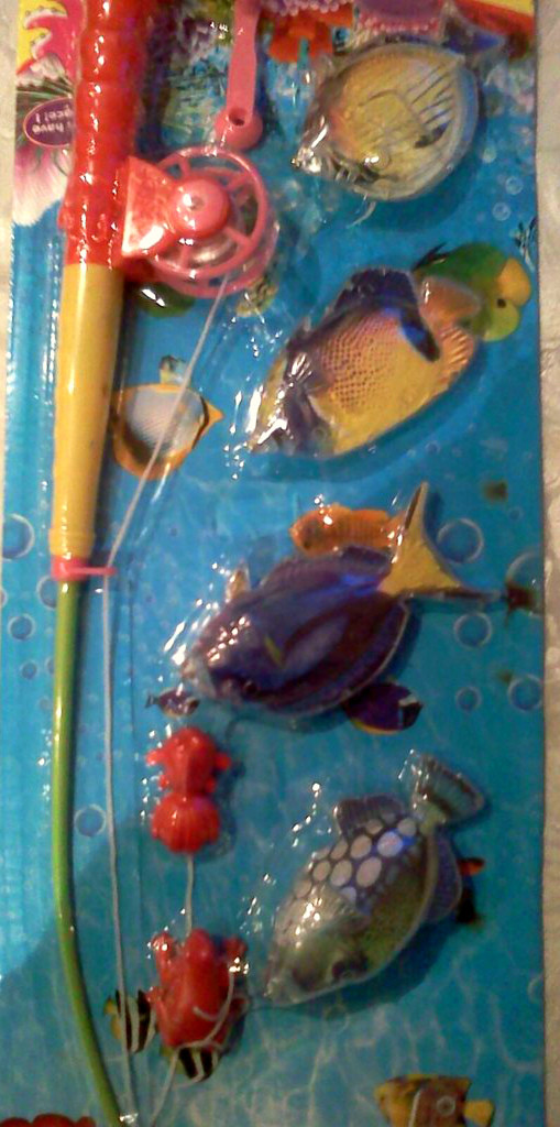 Детская рыбалка магнитная 4 рыбки, рак и лягушка - фото 1 - id-p7227068