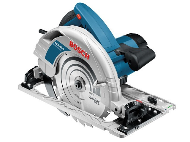 Циркулярная пила BOSCH GKS 85 G в чем. (2200 Вт, 235х30 мм, до 85 мм)