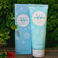 Пенка для умывания Enough W Collagen Pure Shining Foam Cleansing, 100 мл