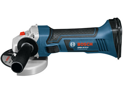 Аккум. углошлифмашина BOSCH GWS 18 V-LI в кор. (18.0 В, БЕЗ АККУМУЛЯТОРА, диск 115х22.0 мм)