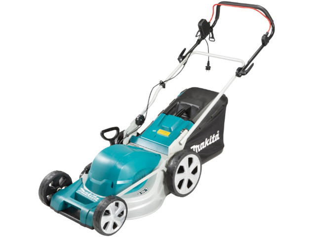 Газонокосилка электрическая MAKITA ELM 4620 (1800 Вт, шир. 460 мм, выс. 20-75 мм, стальн. корпус, мульчир.