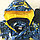 Комплект демисезонный для мальчика синий с желтым  р.80, фото 2