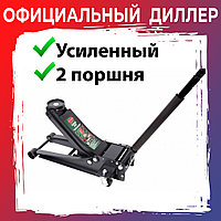 Домкрат подкатной гидравлический Rock FORCE RF830018 двухпоршневой низкопрофильный 3т h min 75мм, h max 510мм