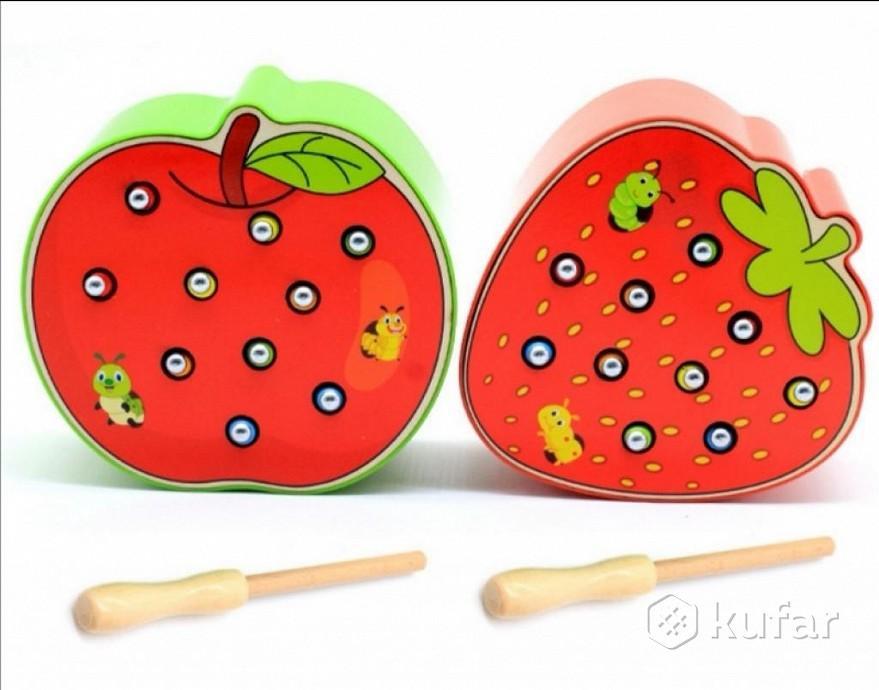 Детская развивающая игра "Достань червячка из яблока", арт. AB-105, фото 1