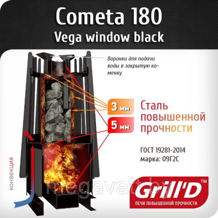 Grill D Cometa 180 Vega Window - фото 5 - id-p101454122