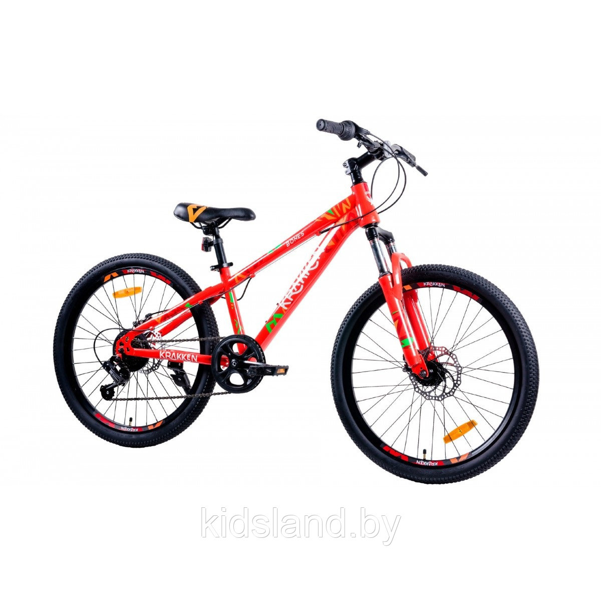 Велосипед Krakken Bones Disc 24 (оранжевый) - фото 2 - id-p118702069