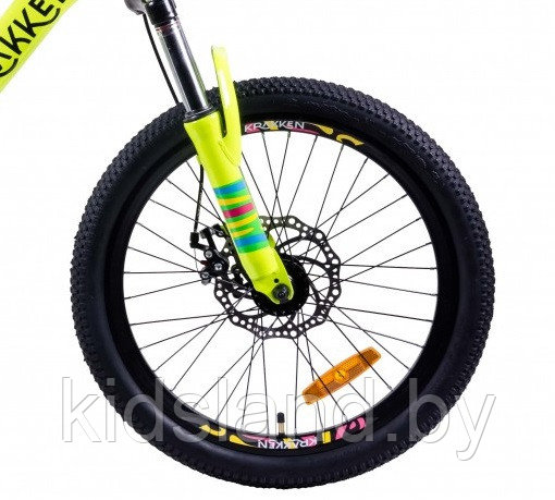 Велосипед Krakken Skully Disc 20" (желтый) - фото 5 - id-p118702183