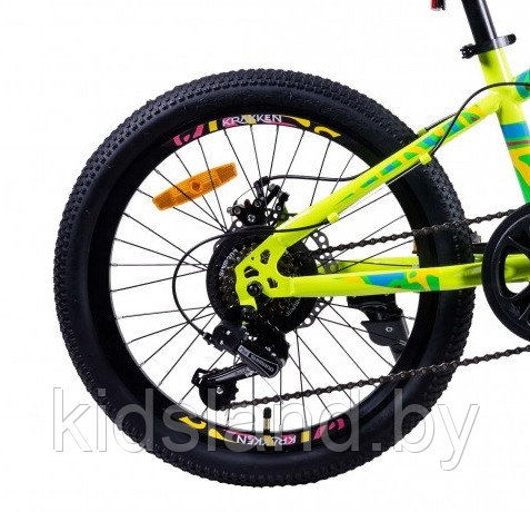 Велосипед Krakken Skully Disc 20" (желтый) - фото 6 - id-p118702183