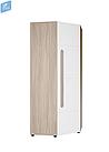 Шкаф ШК-013 угловой 45゜ Палермо-3 - Ясень шимо светлый / Белый глянец, фото 3