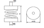 Виброизолятор ЕВРО MNDDZ8 пружинный, фото 2