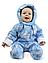Комбинезон детский утепленный Baby Smile синий (размеры 62,68,74), фото 4