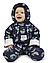 Комбинезон детский утепленный Baby Smile бежево-голубой (размеры 62,68,74), фото 5