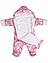 Комбинезон детский утепленный Baby Smile розовый (размеры 62,68,74), фото 3
