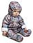 Комбинезон детский утепленный Путешественник молочный (размеры 62,68,74), фото 5