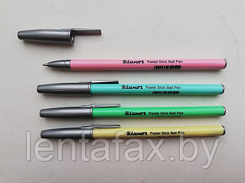 Ручка шариковая Luxor Pastel "Stick"синяя, одноразовая, ассорти. ЦЕНА БЕЗ НДС