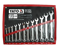 Ключи рожково-накидные 8-24мм [набор 12пр] "Yato" YT-0362