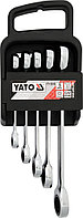 Ключи накидные трещоточные 8-19мм [набор 5пр] "Yato" YT-5038