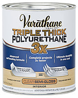 Лак полиуретановый водный для внутренних работ Varathane Triple Thick Polyurethane ПОЛУ-ГЛЯНЕЦ