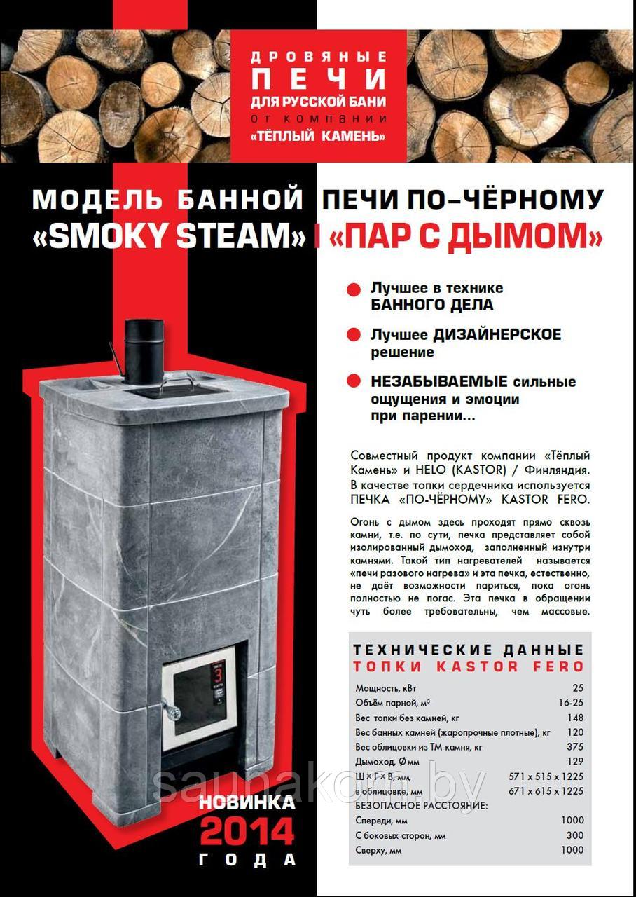 Облицовка из талькомагнезита "Smoky Steam" для банной печи Kastor - фото 5 - id-p118726755