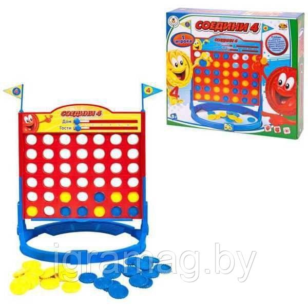 Настольная игра "Соедини 4" 32x6x28 см