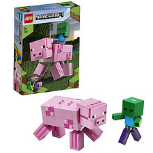 Конструктор LEGO Minecraft: Большие фигурки Minecraft, Свинья и Зомби-ребёнок
