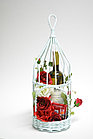 Подарочная корзина для цветов, вина. Альтернатива обычной подарочной упаковке, фото 2