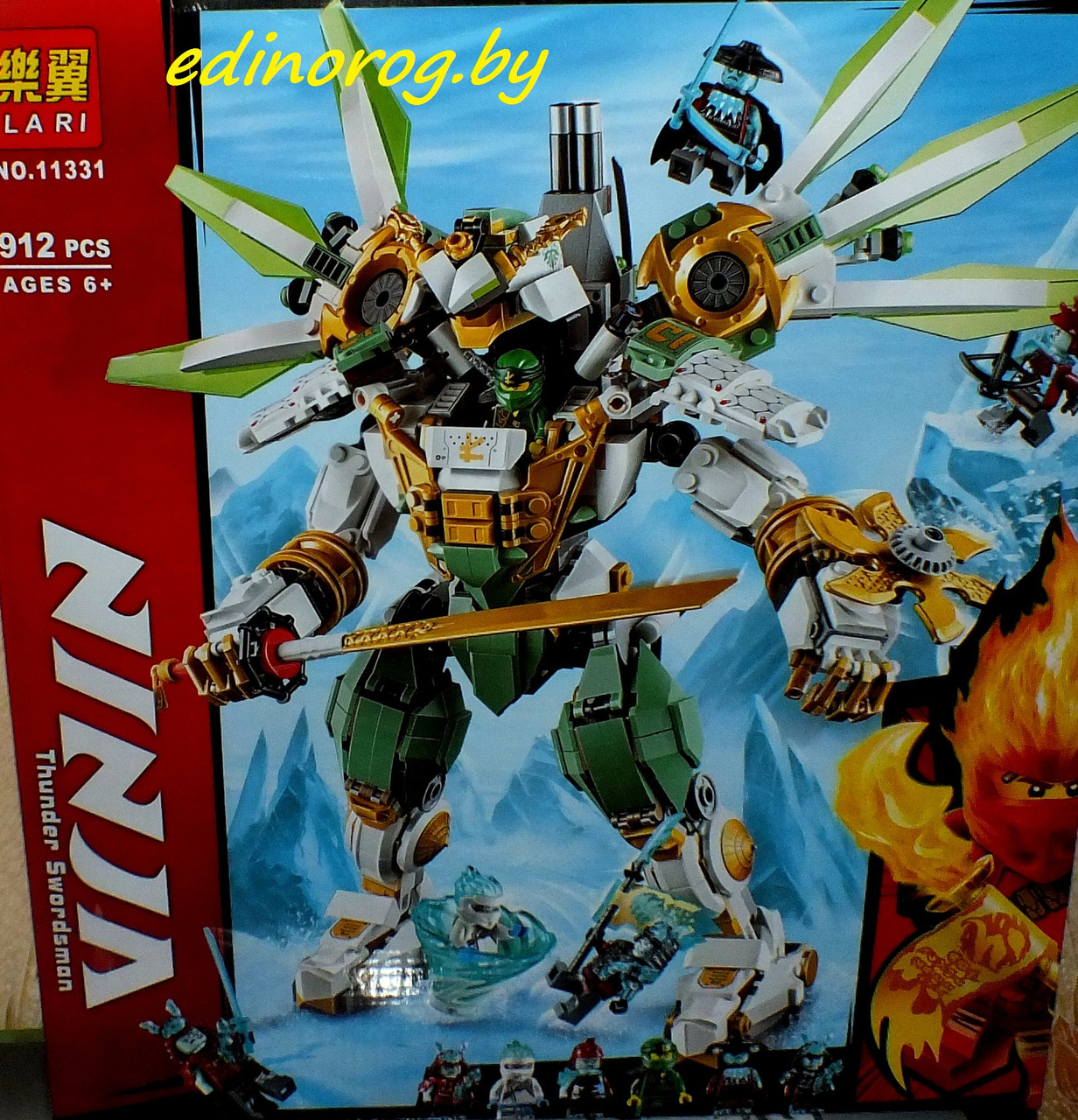 Конструктор LARI Ninjago Механический Титан Ллойда 912дет.