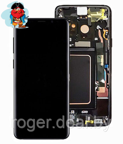 Экран для Samsung Galaxy S9 (SM-G960) с тачскрином, цвет: черный оригинальный - фото 1 - id-p114905942