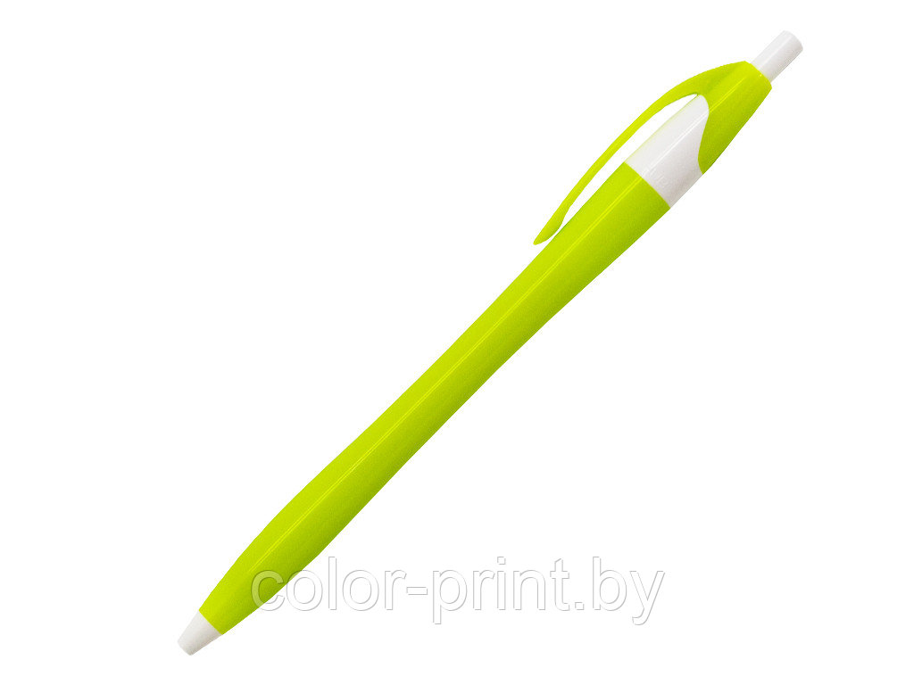 Ручка шариковая, пластик, зеленый/белый