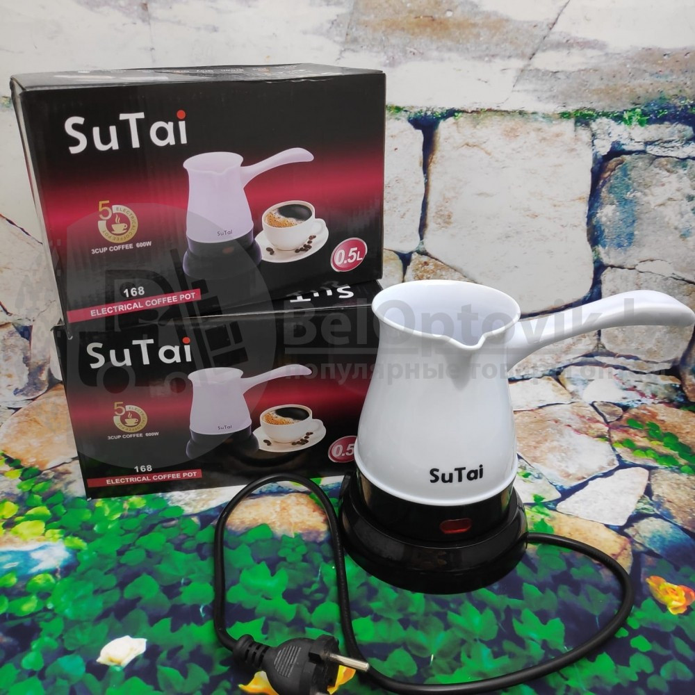 Кофеварка (турка) электрическая SuTai, 500мл Графит. Вкуснейший кофе дома - фото 7 - id-p118743233