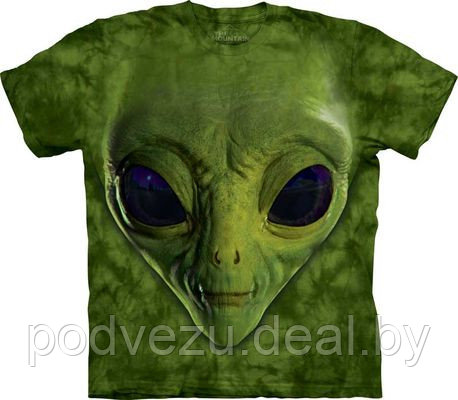 Футболка Green Alien Face (103499) - фото 1 - id-p5302857