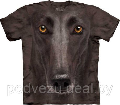 Футболка Black Greyhound Face (103555) - фото 1 - id-p4860068