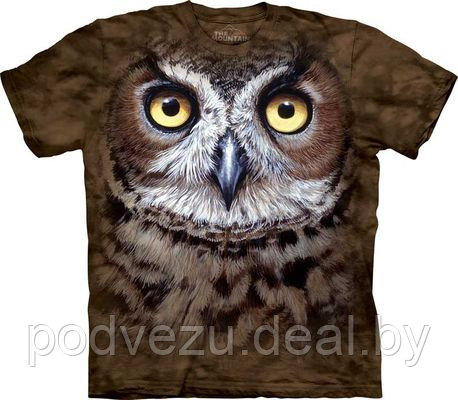 Футболка Great Horned Owl Head (103447) - фото 1 - id-p4860035