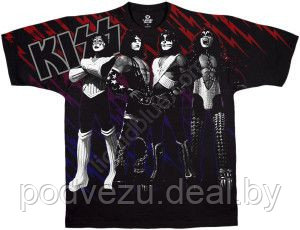 Футболка Heavens On Fire - Kiss Black Athletic (31926) - фото 1 - id-p4860277