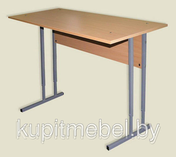 Школьная парта, стол ученический двухместный регулируемый по высоте - фото 2 - id-p4369375