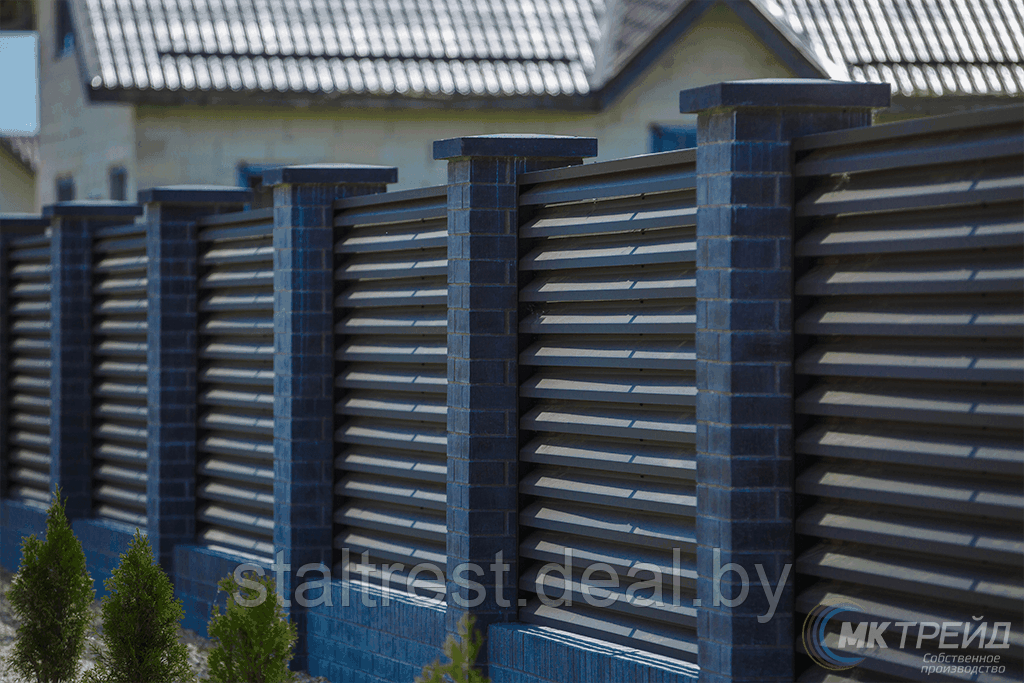 Забор-жалюзи металлический ( матовый) - фото 2 - id-p118726117