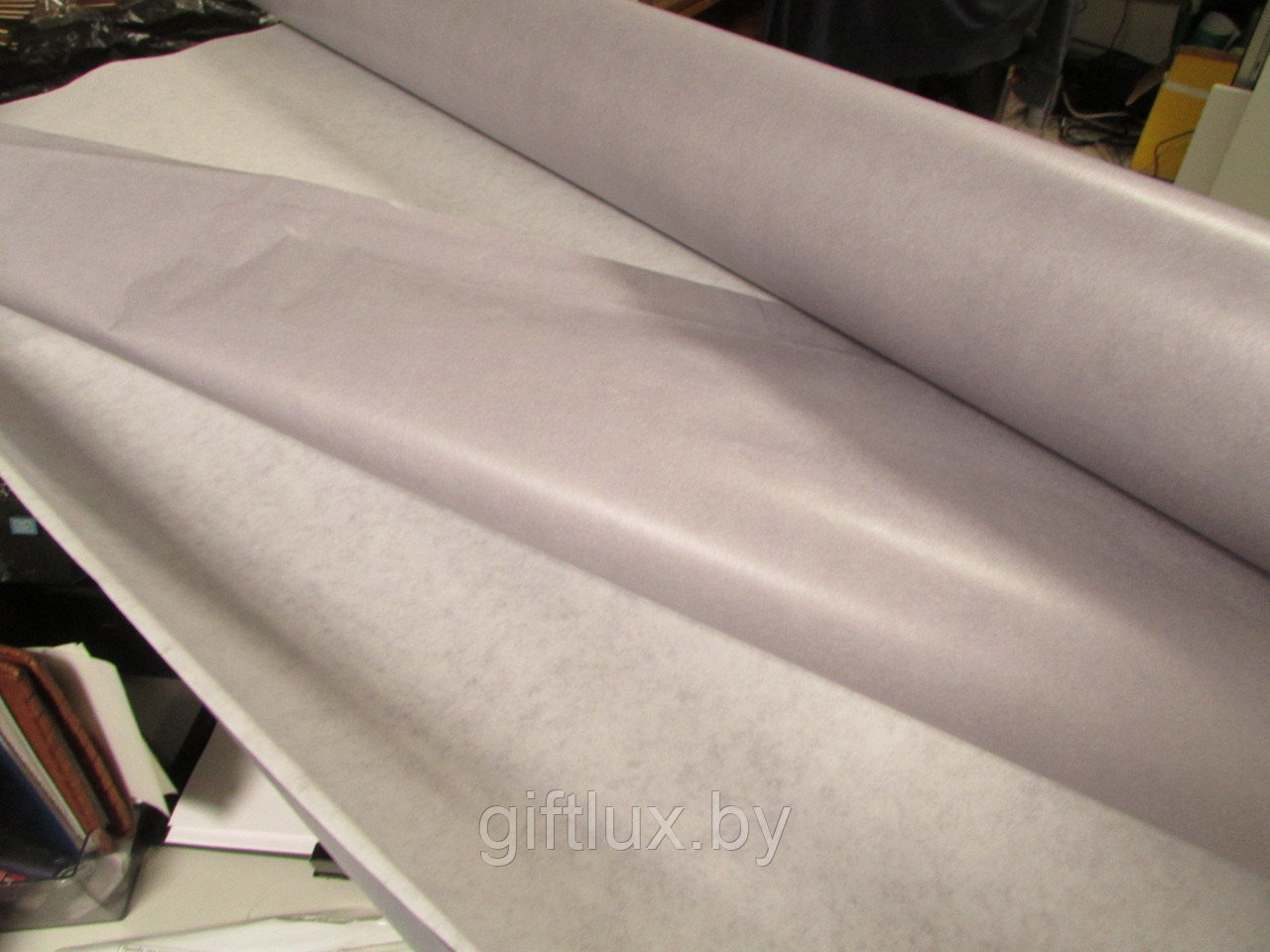 Бумага крафт Однотон 75 см * 100 см (40 гр) серебристо-серый
