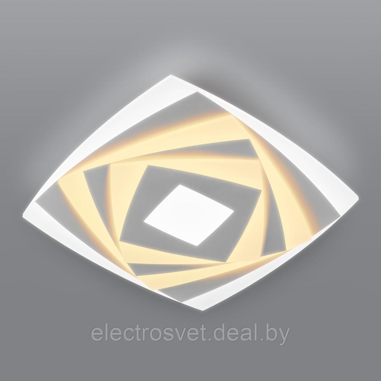 Потолочный светодиодный светильник с пультом управления 90213/1 белый Mare - фото 2 - id-p118822118