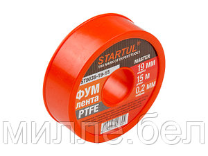 Фум-лента PTFE 19ммх15м STARTUL MASTER (ST9038-19-15) (толщина 0,2мм)