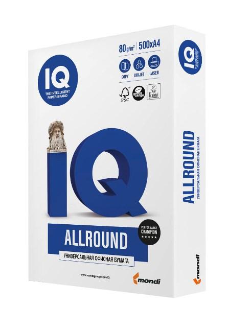 Бумага офисная IQ Allround А4, 80 г/м2, 500 л. (класс В+)